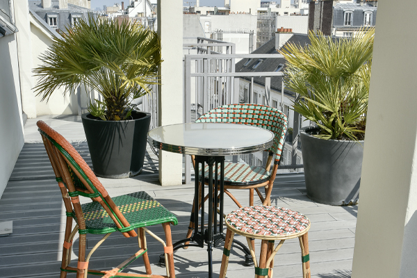 Une terrasse agréable en plein coeur de Paris