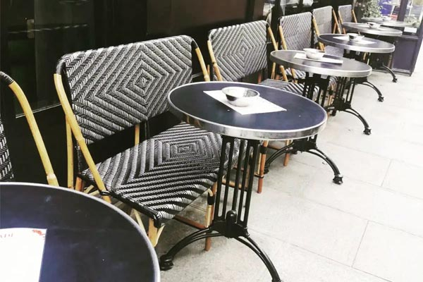 Classic Parisian terrace A brunch on a Parisian terrace