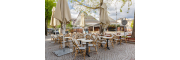 A restaurant with an innovative and refined concept set of rattan furniture for this charming restaurant in Rouen