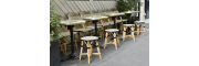 Parisan bistro and its street terrace with a natural feel A little piece of greenery on a Parisian terrace