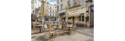 A restaurant with an innovative and refined concept set of rattan furniture for this charming restaurant in Rouen
