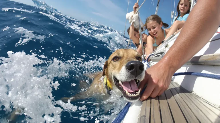 TÉMOIGNAGE. Ils sauvent un chien tombé à la mer : « Il nous regarde, nage vers nous comme si sa vie en dépendait »