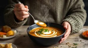 Velouté pois chiches-carottes au cumin : mon dîner complet et healthy pour les soirs de flemme