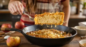 Ce gâteau aux pommes sans four me sauve : prêt en 10 min à la poêle