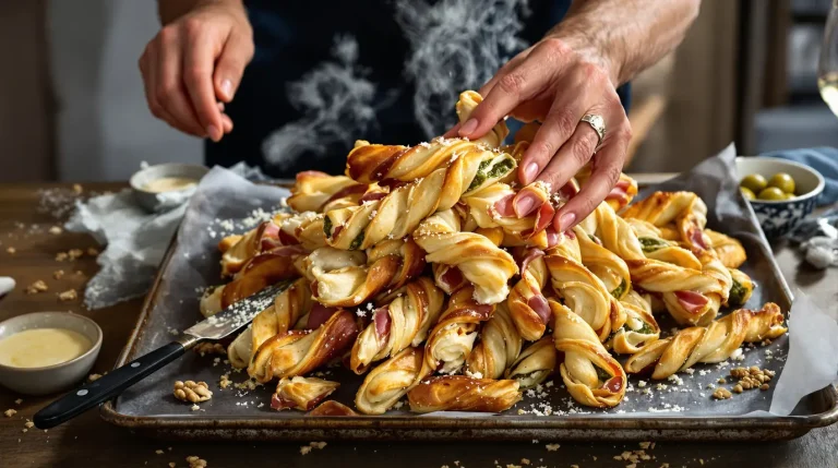 Fini les chips à l’apéro : ces torsades feuilletées croustillantes à 3 ingrédients disparaissent vite
