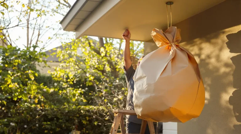 Frelons asiatiques : l’astuce gratuite du sac en papier kraft protège jardin et abeilles dès ce printemps Frelons asiatiques : l’astuce gratuite du sac en papier kraft protège jardin et abeilles dès ce printemps