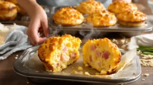 « Je les prépare le dimanche soir » : mes muffins fromage-jambon parfaits pour tous mes déjeuners de la semaine