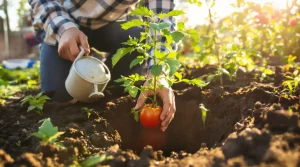 Au printemps, ces gestes à la plantation aident les tomates à mieux s’enraciner et à moins dépendre de l’eau