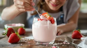 Fraises : j’ai fait ce dessert 2 ingrédients sans cuisson, le plus simple et gourmand du printemps