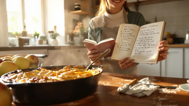 J'ai retrouvé le carnet de recettes de ma grand-mère : son clafoutis aux pommes a fait l'unanimité J'ai retrouvé le carnet de recettes de ma grand-mère : son clafoutis aux pommes a fait l'unanimité
