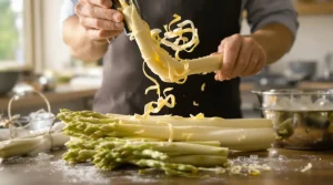 J'ai servi des asperges filandreuses pendant des années : un maraîcher m'a corrigée d'un simple conseil