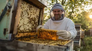 « Je suis entouré d’abeilles qui ne causent pas beaucoup » : il transmet un savoir-faire apicole sur 5 générations