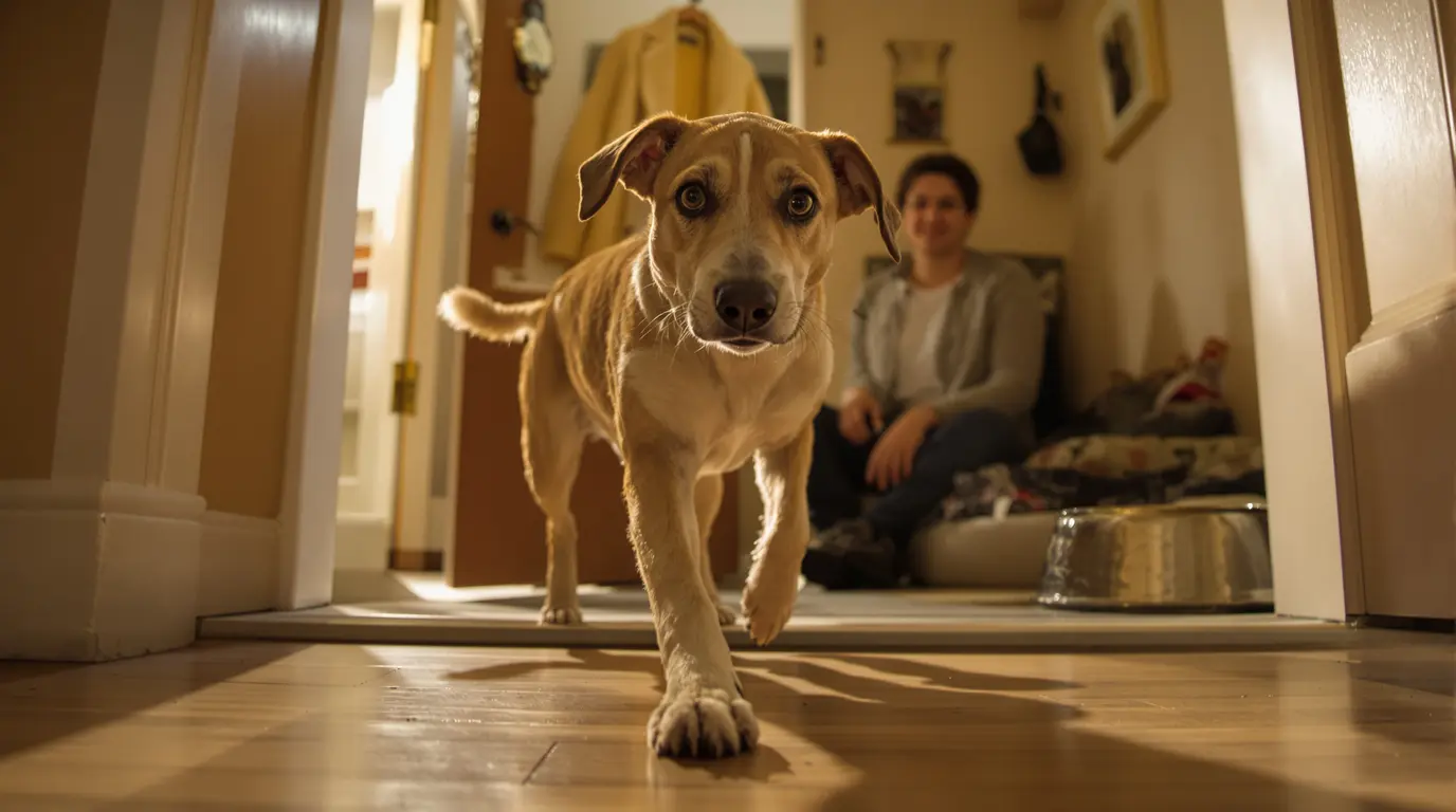 Un chien arrive enfin : ce que son comportement révèle dès les premiers instants Un chien arrive enfin : ce que son comportement révèle dès les premiers instants