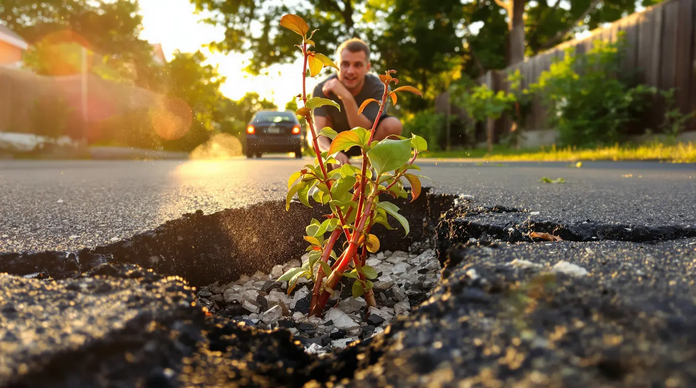 Depuis 2025, cette plante qui perce l’asphalte est interdite à la vente et au transport dans l’UE Depuis 2025, cette plante qui perce l’asphalte est interdite à la vente et au transport dans l’UE